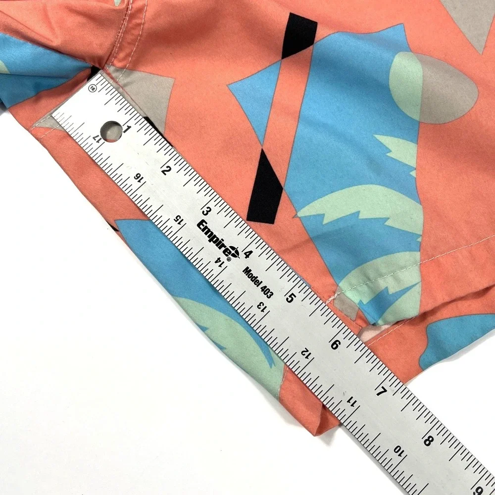 Boardies Geometric Palm Tree Swim Trunks Large Multi GUC 80's Retro Beach Summer